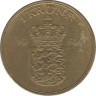 Монета. Дания. 1 крона 1953 год. ав. ав.