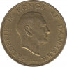 Монета. Дания. 1 крона 1953 год. рев. рев.