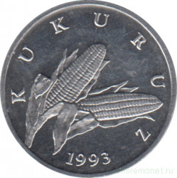 Монета. Хорватия. 1 липа 1993 год.