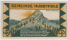 Бона. Нотгельд. Германия. Город Хузбихольц. 50 пфеннигов 1921 год. Вариант 638.1.5. рев.