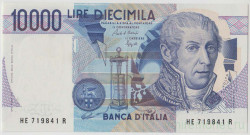 Банкнота. Италия. 10000 лир 1984 год. Тип 112b.