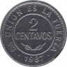 Монета. Боливия. 2 сентаво 1987 год. ав.