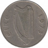 Монета. Ирландия. 10 пенсов 1973 год. ав.