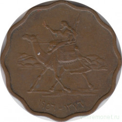 Монета. Судан. 5 миллимов 1956 год.