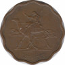 Монета. Судан. 5 миллимов 1956 год. ав.