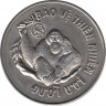 Монета. Вьетнам (СРВ). 10 донгов 1987 год. Орангутан. ав.