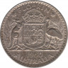 Монета. Австралия. 1 флорин (2 шиллинга) 1960 год. ав.