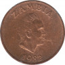 Монета. Замбия. 1 нгве 1982 год. ав.