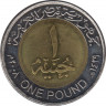 Монета. Египет. 1 фунт 2008 год. ав.