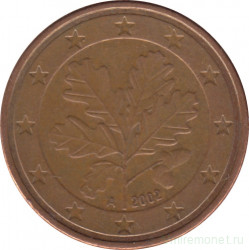 Монета. Германия. 5 центов 2002 год (А).