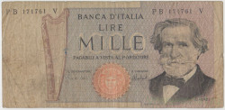Банкнота. Италия. 1000 лир 1973 год. Тип 101c.
