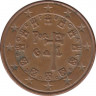 Монета. Португалия. 5 центов 2005 год. ав.