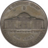 Монета. США. 5 центов 1944 год. Монетный двор D. рев.