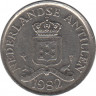 Монета. Нидерландские Антильские острова. 25 центов 1982 год. ав.