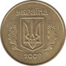  Монета. Украина. 50 копеек 2009 год. ав.