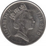 Монета. Фиджи. 10 центов 2010 год. ав.
