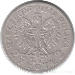 Монета. Польша. 2 злотых 1933 год.