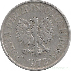 Монета. Польша. 50 грошей 1972 год.