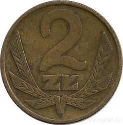 Монета. Польша. 2 злотых 1975 год.