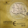 Монеты. Литва. Набор евро в буклете 2015 год. ав