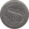 Монета. Мальта. 10 центов 2005 год. рев.
