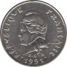 Монета. Новая Каледония. 10 франков 1991 год. ав.