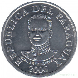 Монета. Парагвай. 50 гуарани 2006 год.