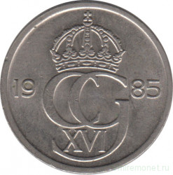 Монета. Швеция. 50 эре 1985 год.