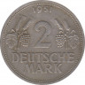 Монета. ФРГ. 2 марки 1951 год. (F). ав.