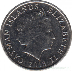 Монета. Каймановы острова. 10 центов 2013 год.