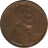 Монета. США. 1 цент 1944 год. ав.