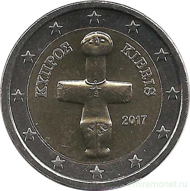 Монеты. Кипр. Набор евро 8 монет 2017 год. 1, 2, 5, 10, 20, 50 центов, 1, 2 евро.