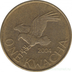 Монета. Малави. 1 квача 2004 год.