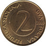  Монета. Словения. 2 толара 2000 год. ав.