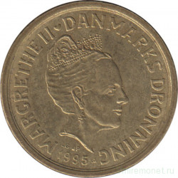 Монета. Дания. 10 крон 1995 год.