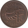 Монета. Тувалу 1 цент 1976 год. ав.