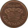 Монета. Дания. 50 эре 2005 год. ав.