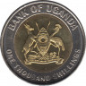 Монета. Уганда. 1000 шиллингов 2012 год. 50 лет независимости. рев.