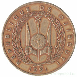 Монета. Джибути. 500 франков 1991 год.