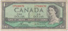 Банкнота. Канада. 1 доллар 1954 год. Тип 75c. ав.