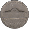 Монета. США. 5 центов 1947 год. Монетный двор S. рев.