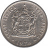 Монета. Южно-Африканская республика (ЮАР). 10 центов 1974 год. ав.