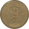 Монета. Дания. 2 кроны 1955 год. ав.