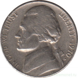 Монета. США. 5 центов 1970 год. Монетный двор S.