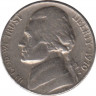  Монета. США. 5 центов 1970 год. Монетный двор S. ав.
