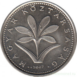Монета. Венгрия. 2 форинта 2007 год.