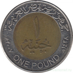 Монета. Египет. 1 фунт 2007 год.