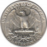 Монета. США. 25 центов 1956 год. Монетный двор D. рев.