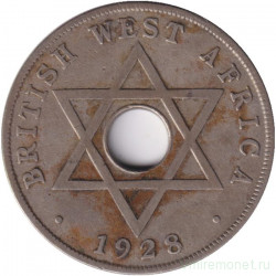 Монета. Британская Западная Африка. 1 пенни 1928 год.