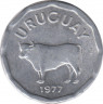 Монета. Уругвай. 5 сентесимо 1977 год. ав.